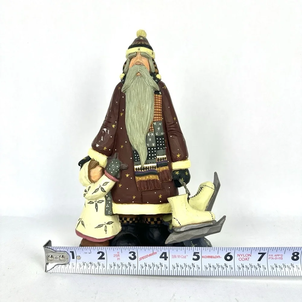 Williraye Studio Let's Skate Santa with Child and Skates WW2419 2002 Coyne's